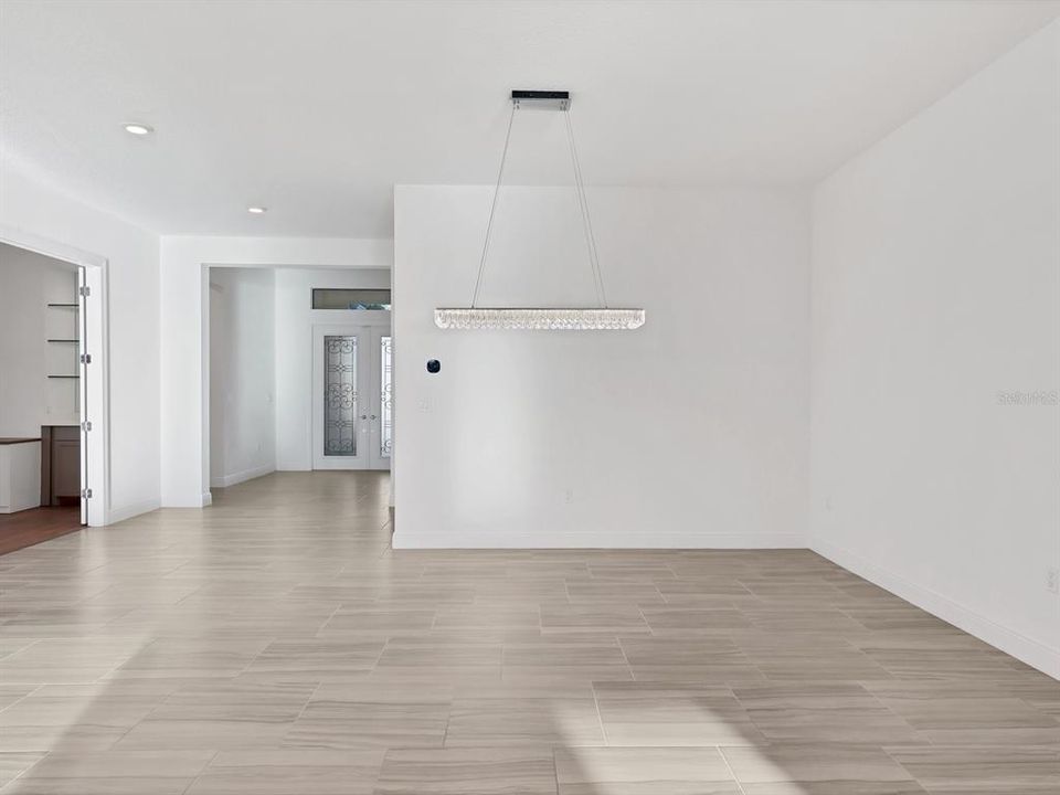 Formal dining area in great room