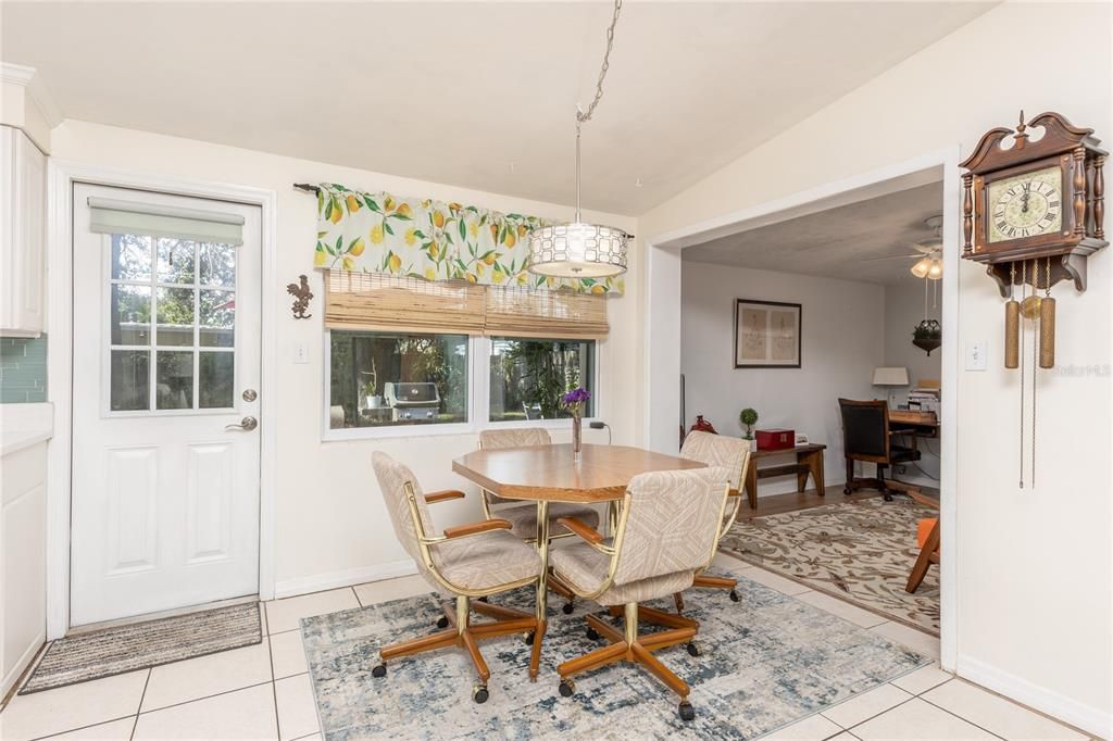 Dining Area with access to the back yard