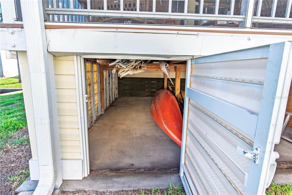 Storage with Concrete Floor