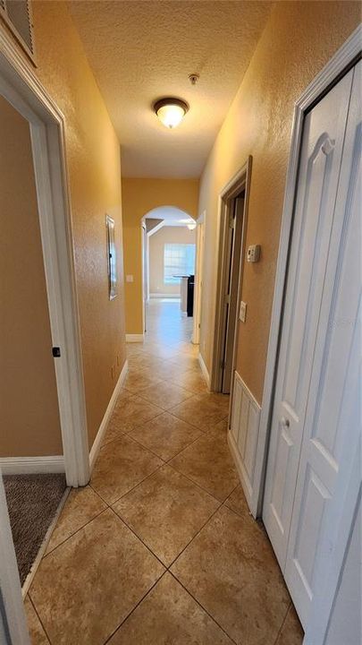 Hallway view from Bedthorms to Kitchen/Dining room