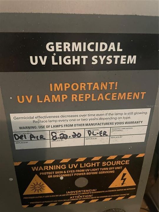 HVAC UV light filter information