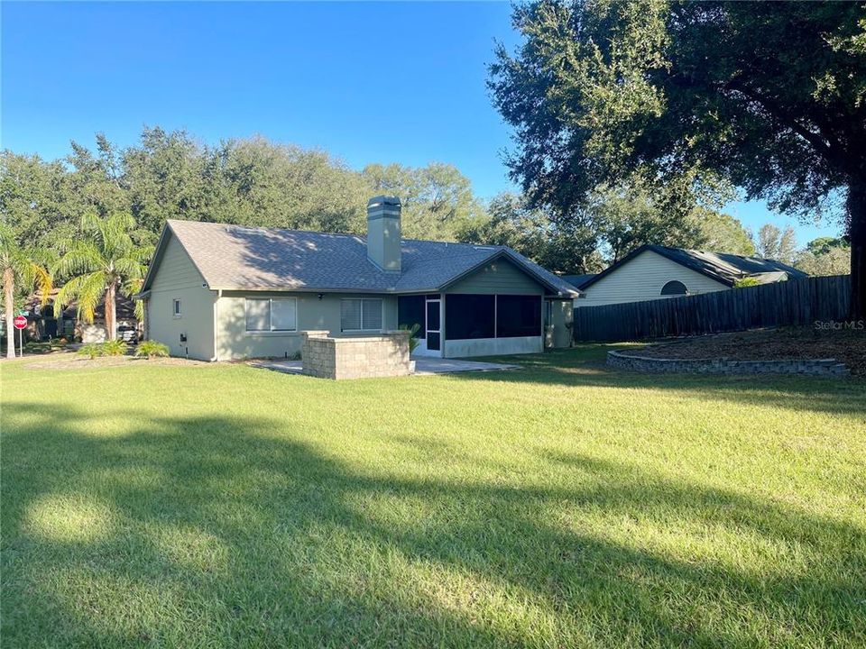 oversized corner lot with great backyard space