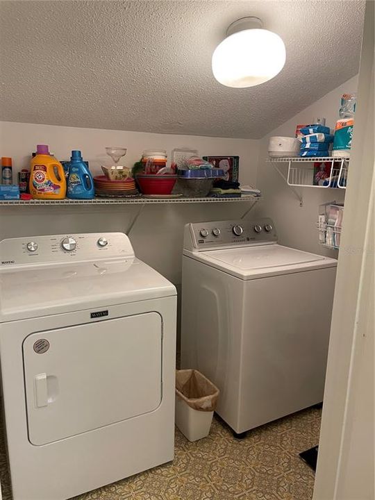 Upstairs laundry room