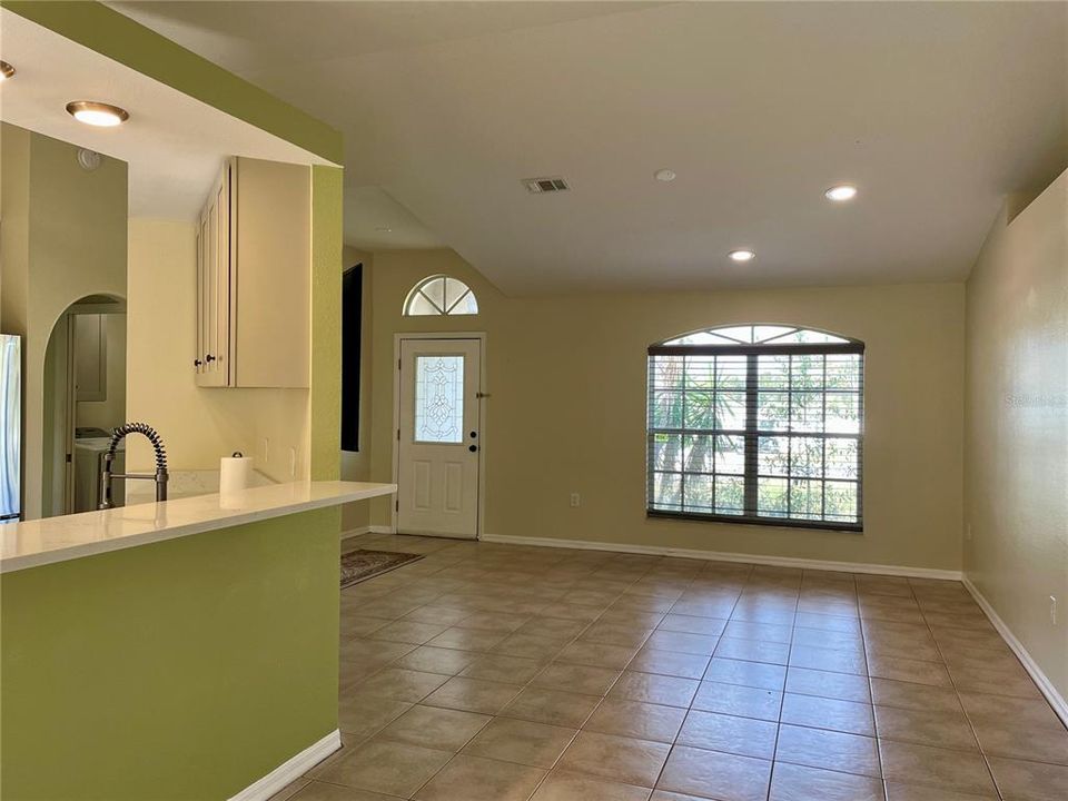 Living room and dining