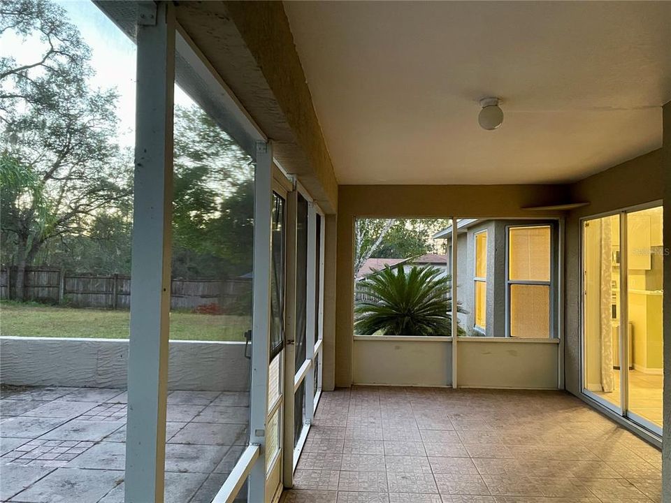 Lanai and outside patio