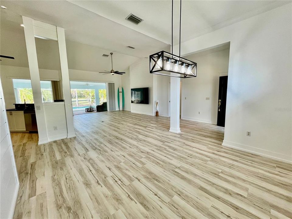 Dining room toward Great room and Kitchen