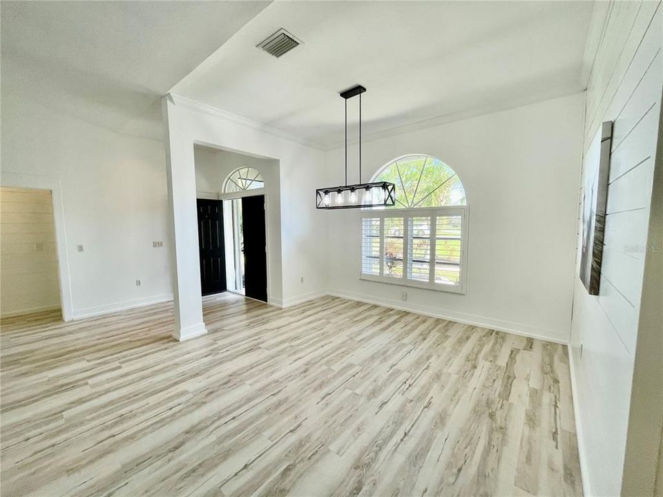 Dining room and Foyer from the Kitchen