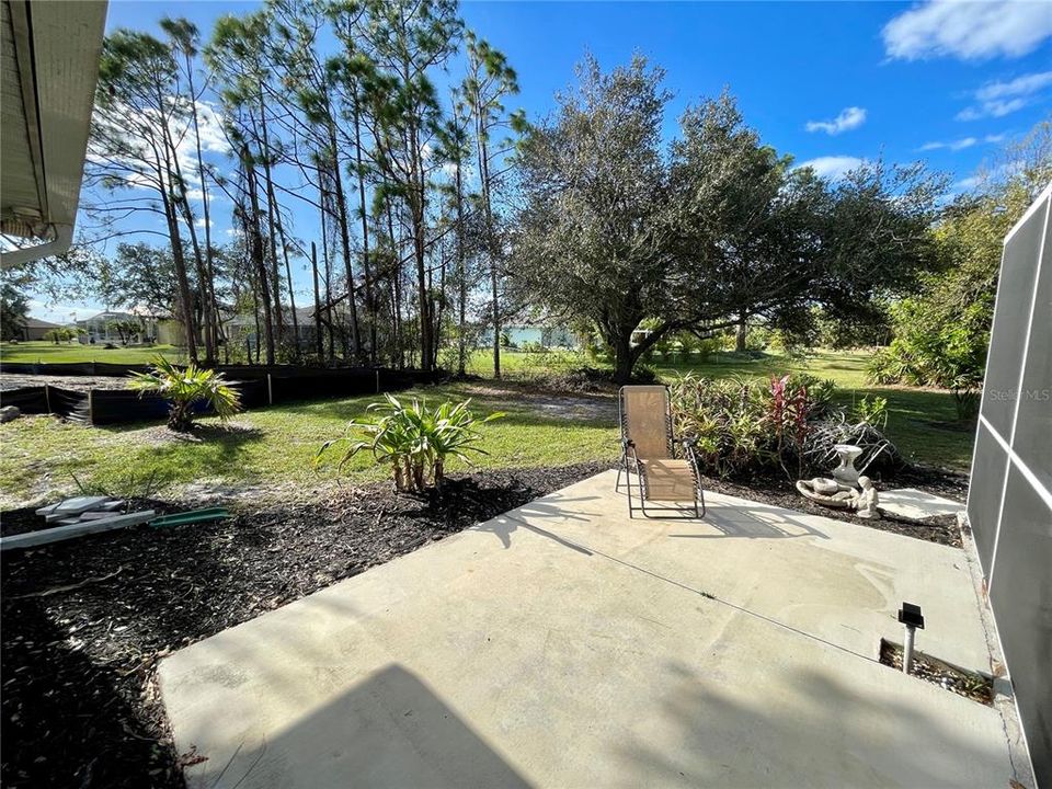 Patio outside of screened lanai