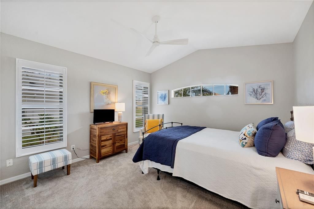 Guest Bedroom is bright and airy