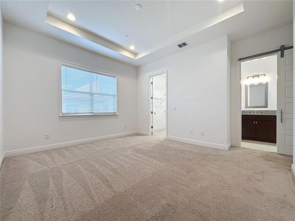 Primary Bedroom- Second Floor with Barn Doors