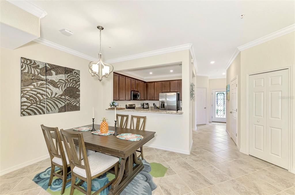 Dining Room Area with Open Kitchen View