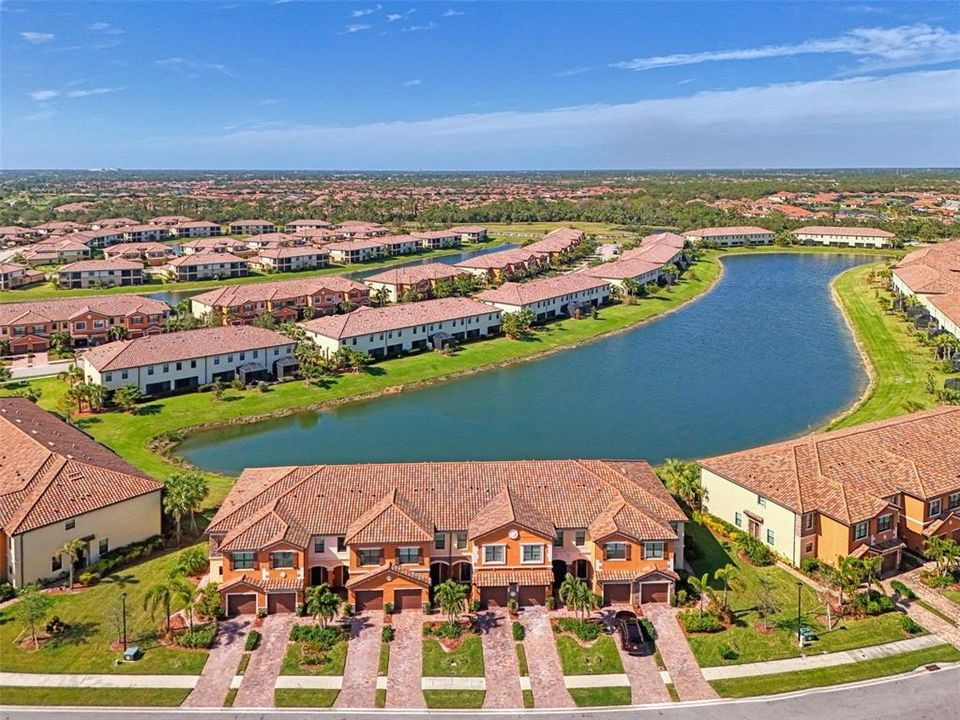 Aerial View with Lake