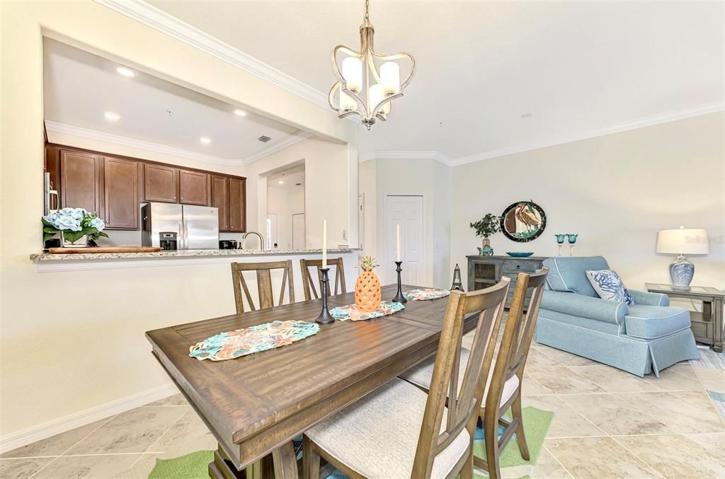 Dining Room with Open Kitchen View