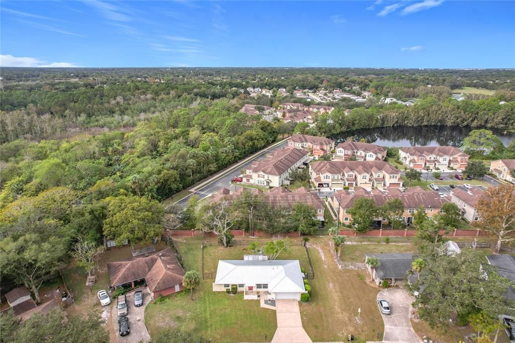 Arial Drone View of 228 Pine Winds Dr.