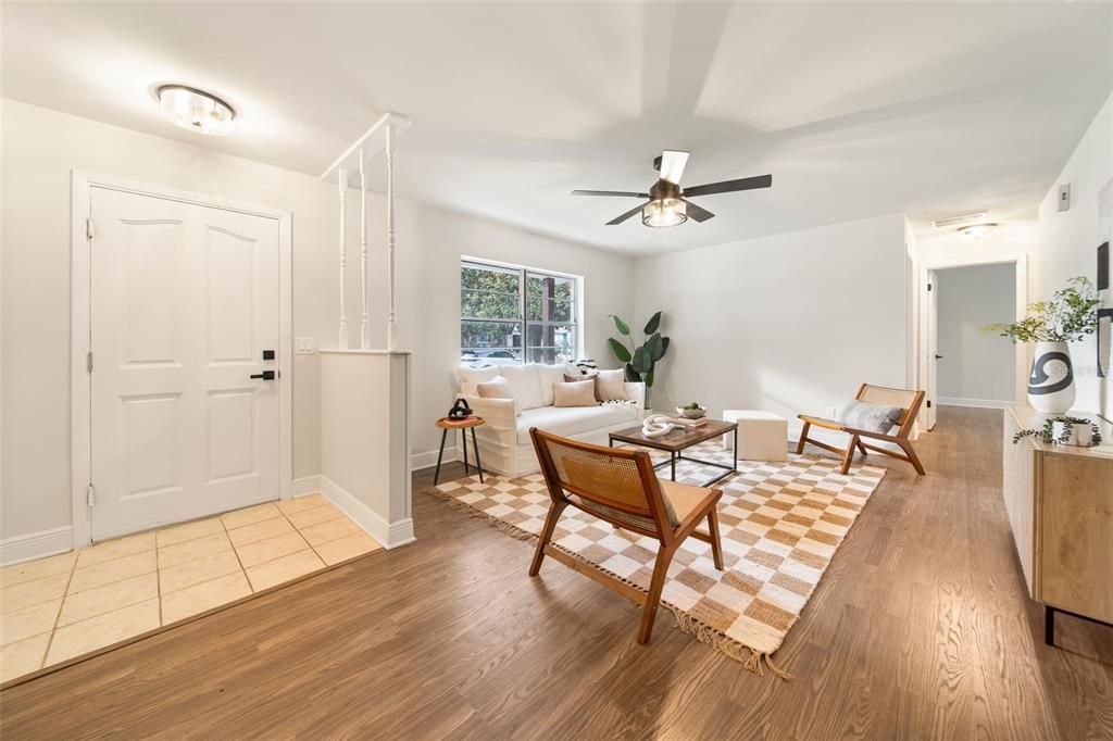 Entry Way Leading Into Living Room