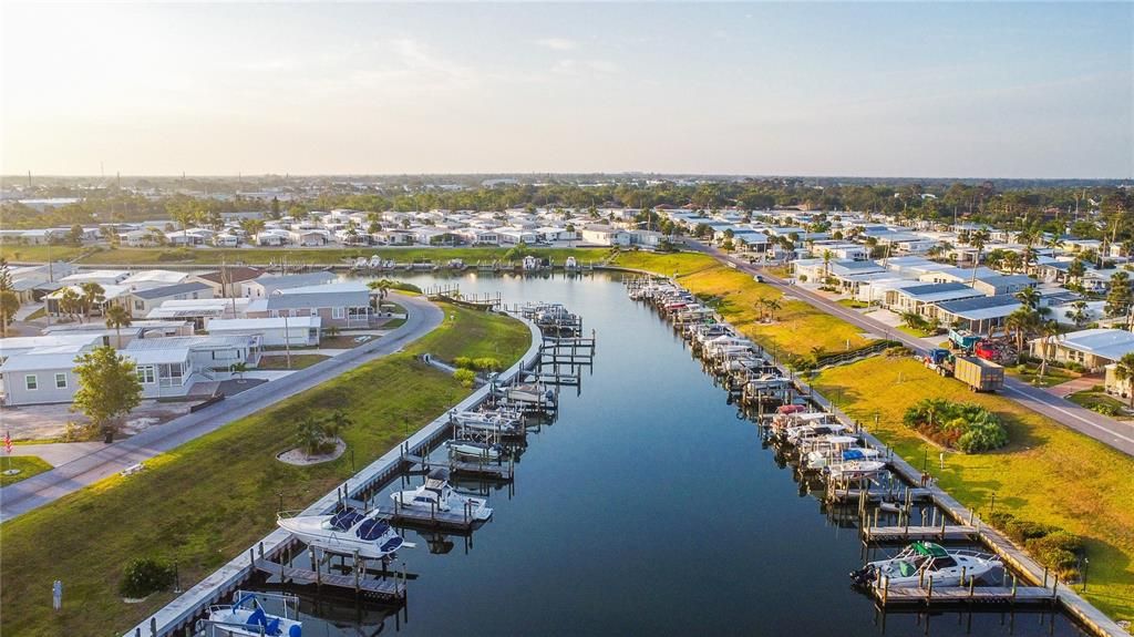 Country Club Estates private harbor.  Your guests can come by boat.