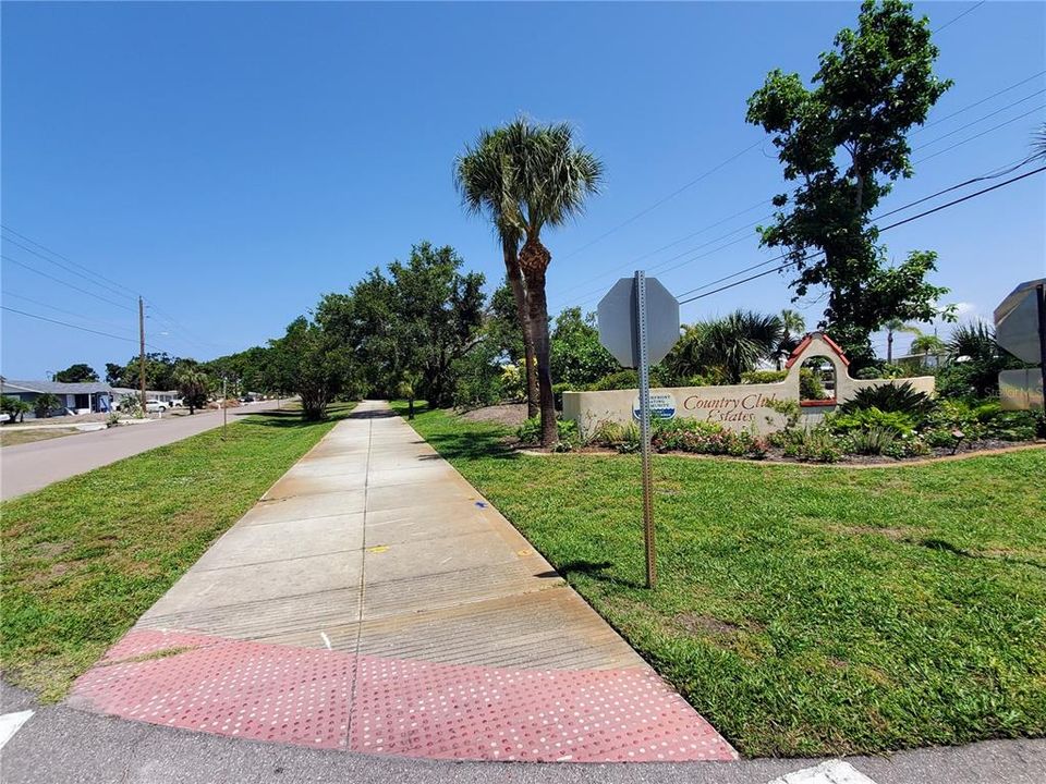 get on the trail.  Walk or Bike. The Venetian Waterway Trail runs along both sides of the Intracoastal Waterway for9.2 miles. It joins the Legacy Trail which runs over 18 miles of paved trail.