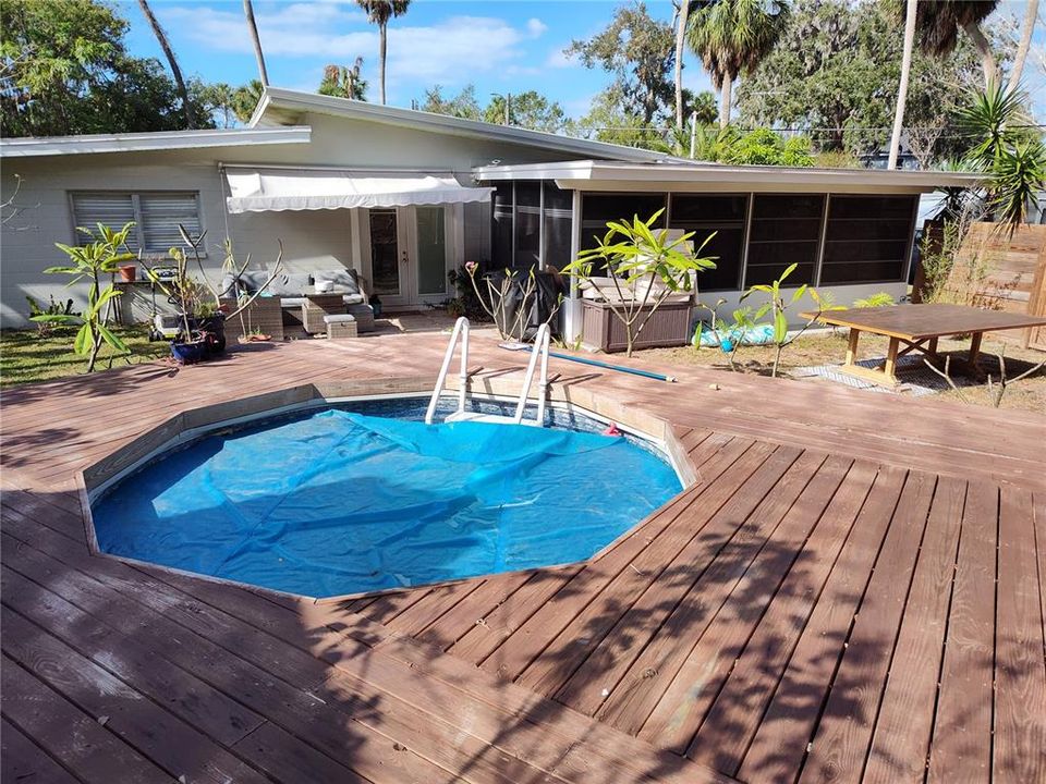 Pool with deck