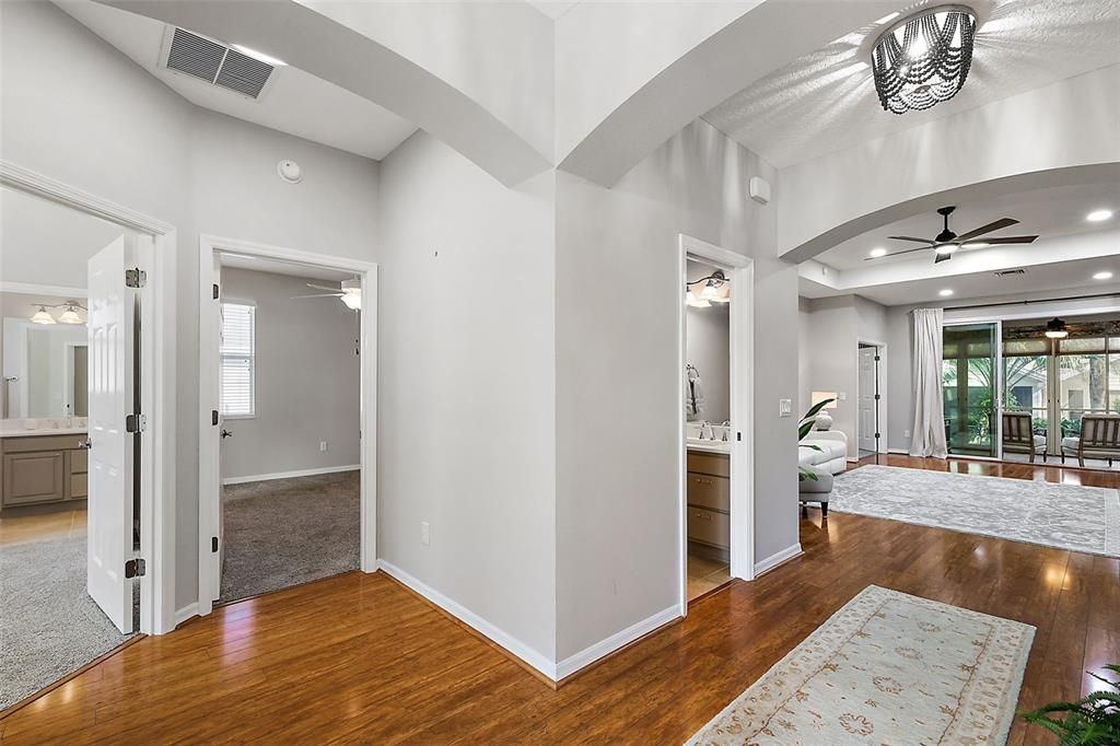 Front Entry - You can see bedroom 2, Jack&Jill Bath, half bath and the living room.