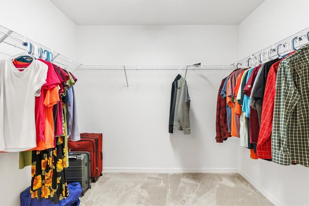 Primary walk-in closet