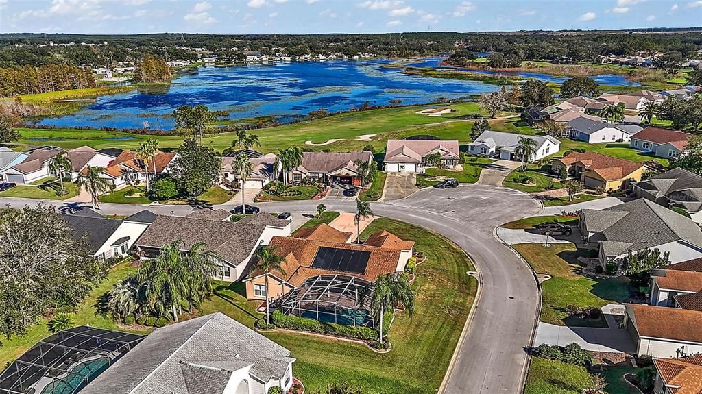 Overhead with Cranes Roost Golf Course & Sawgrass Lake in Background