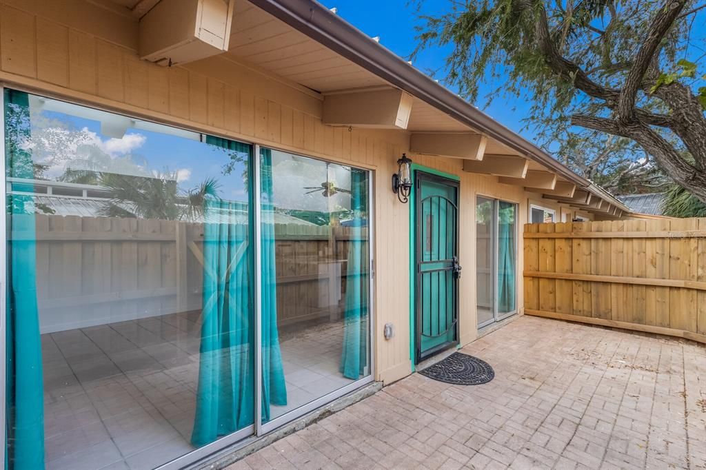 Large patio off the main living area