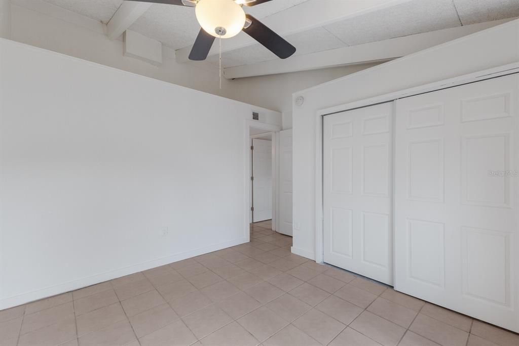 Large closet in second bedroom