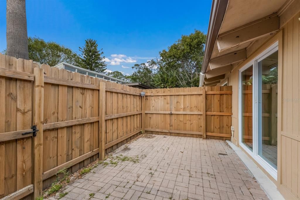 Spacious patio off the bedrooms