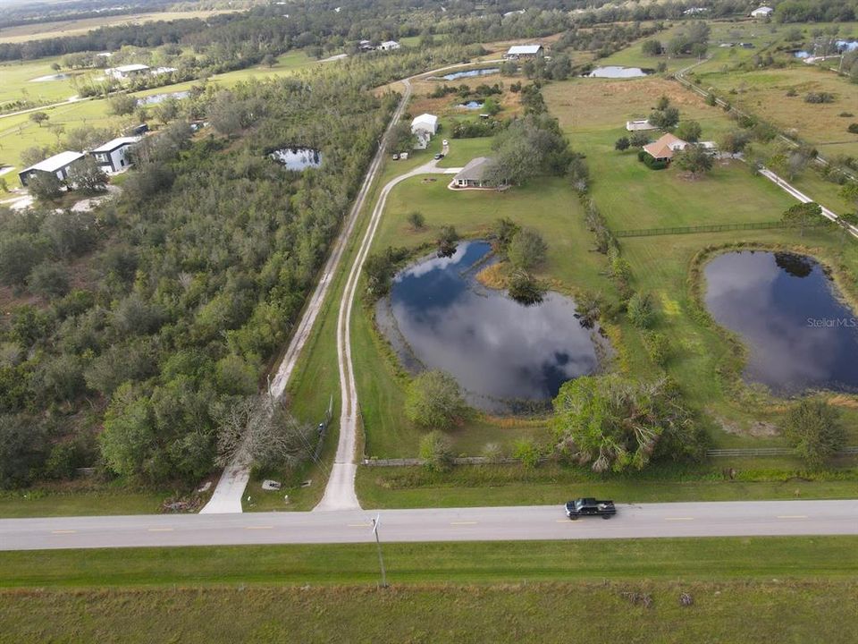 Aerial of Clay Gully Road access