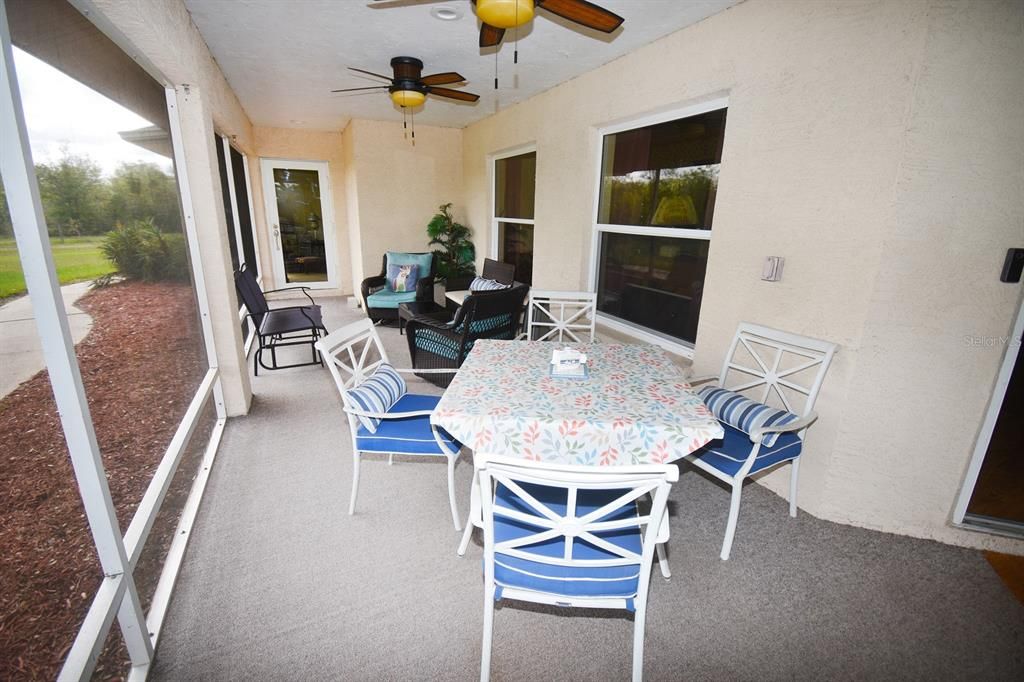 Screened patio with access off dining room and master bedroom