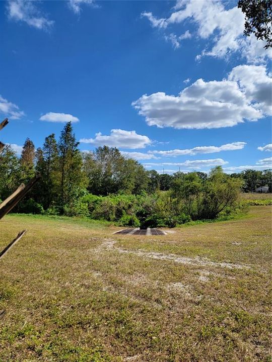 Retention area adjacent to the east of property