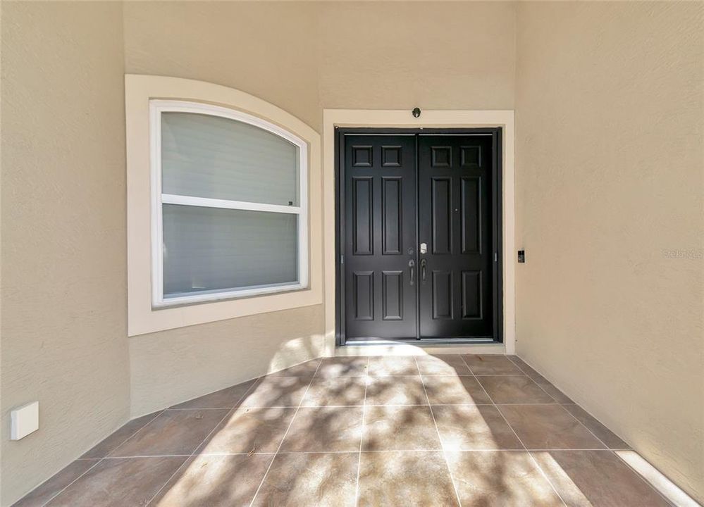 Front foyer entrance double door entrance