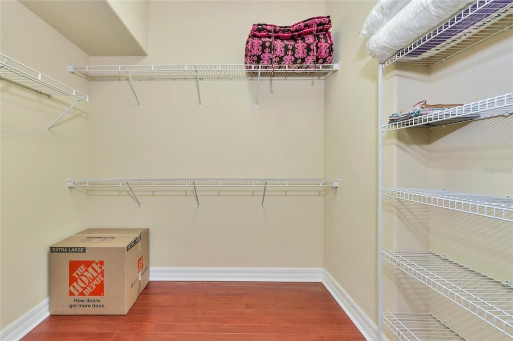 Primary walk in closet