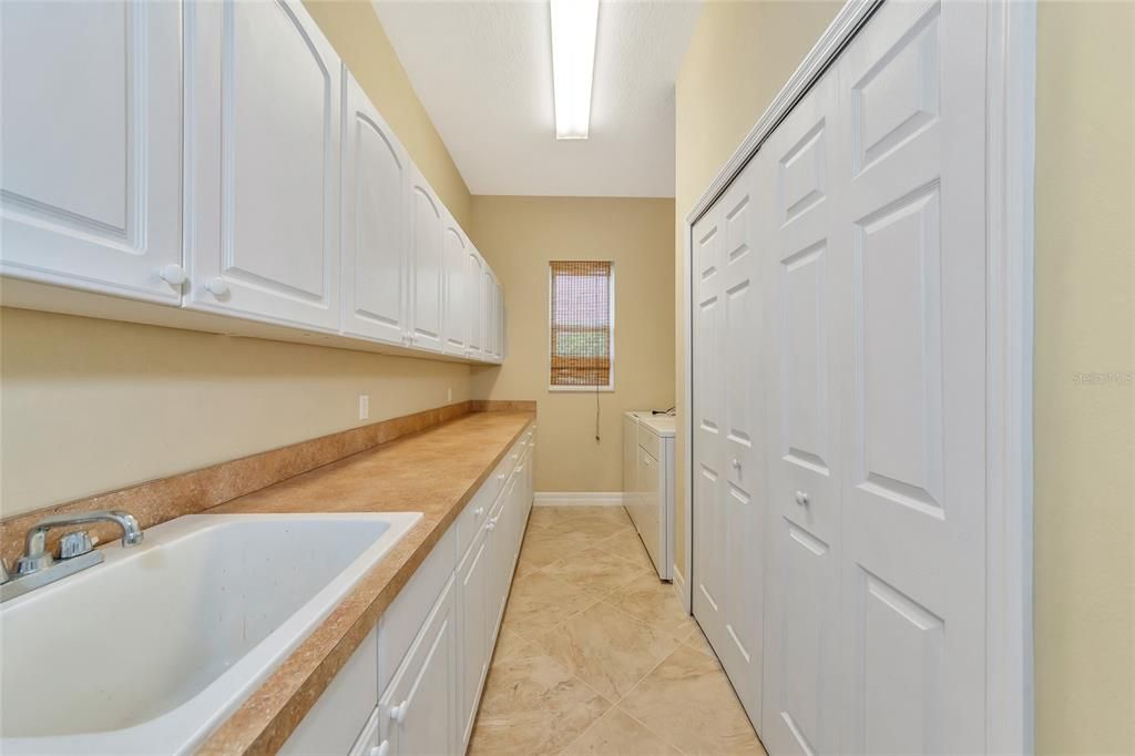 Laundry room. Plenty of storage space!