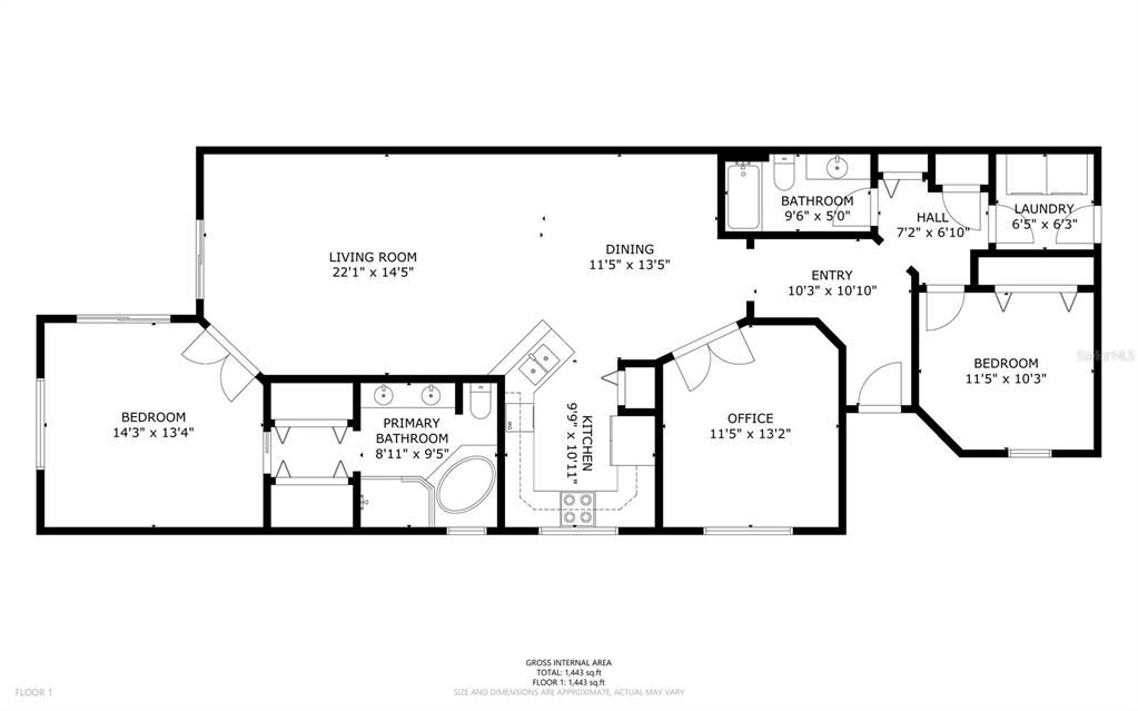 Floor Plan w/measurements