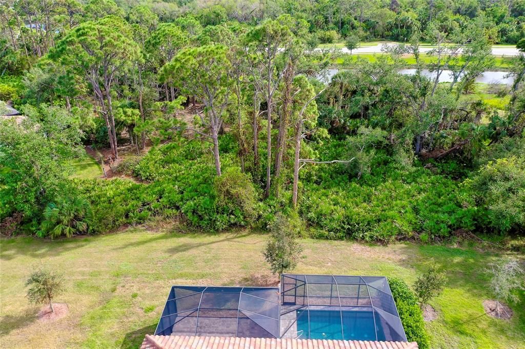 12187 Amica Loop with view of wooded area behind home