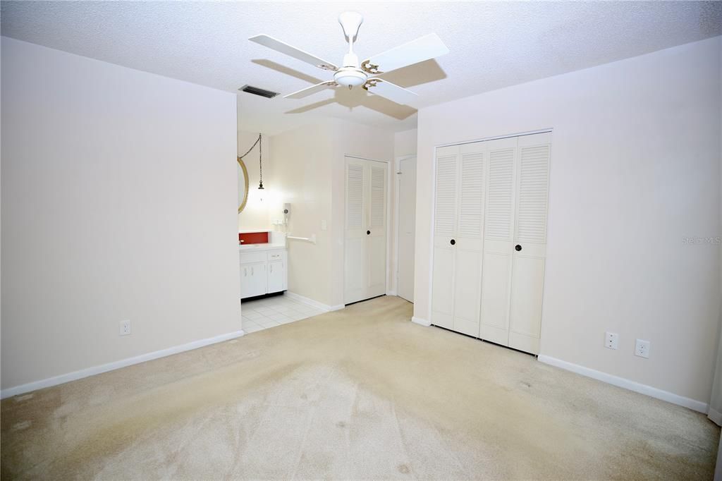 closet in the bedroom