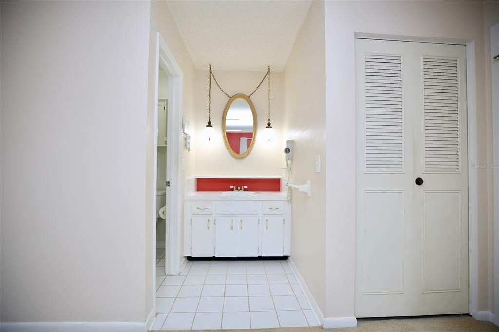 sink in the master bedroom