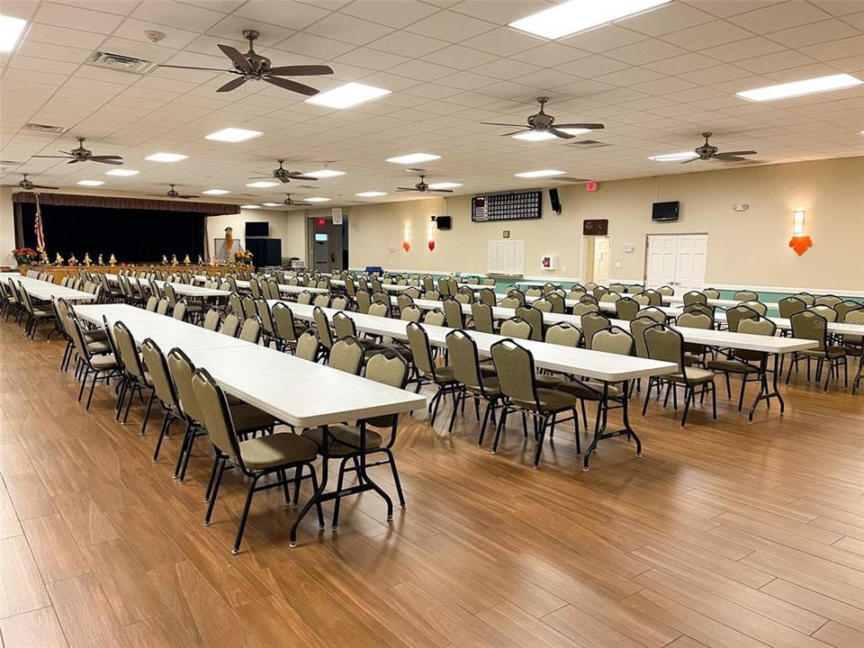 Enough room for bingo and pot luck dinners