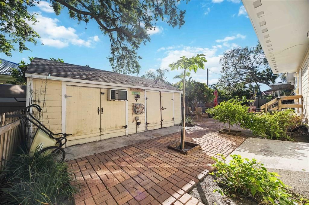 Work shed/storage in the backyard