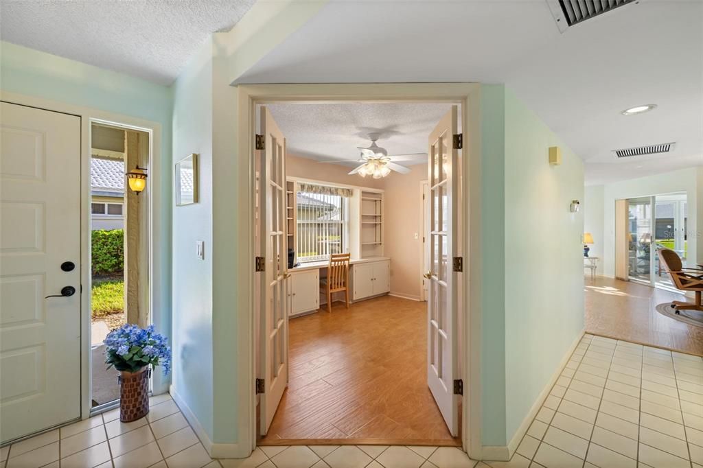 Foyer looking into the bonus room