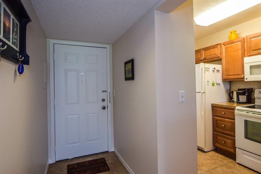 Foyer, kitchen