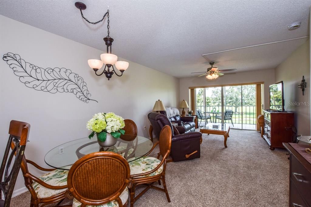 Dining area, living room