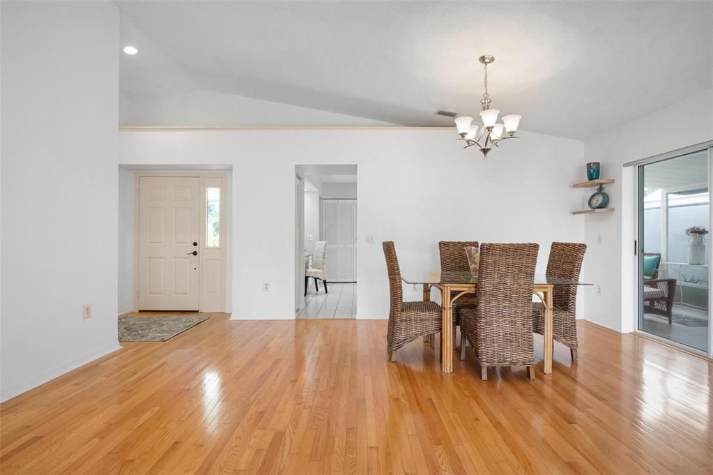 Foyer, dining area