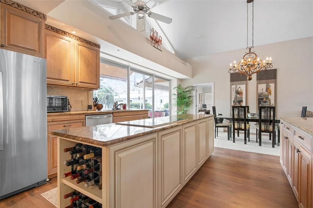 Kitchen, dining area