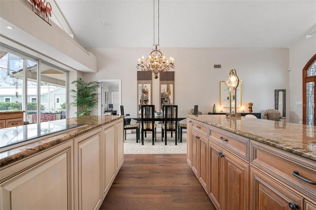 Kitchen, dining area