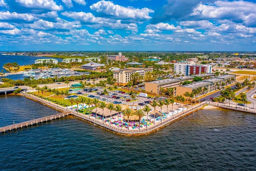 TT's Tiki Bar behind the Sheraton Four Point Hotel - a local favorite for watching sunsets