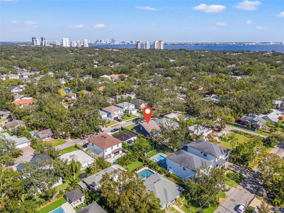 Northeast View towards Bayshore Blvd. and Downtown Tampa