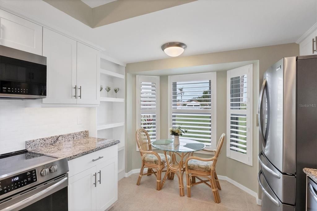 Breakfast nook in kitchen