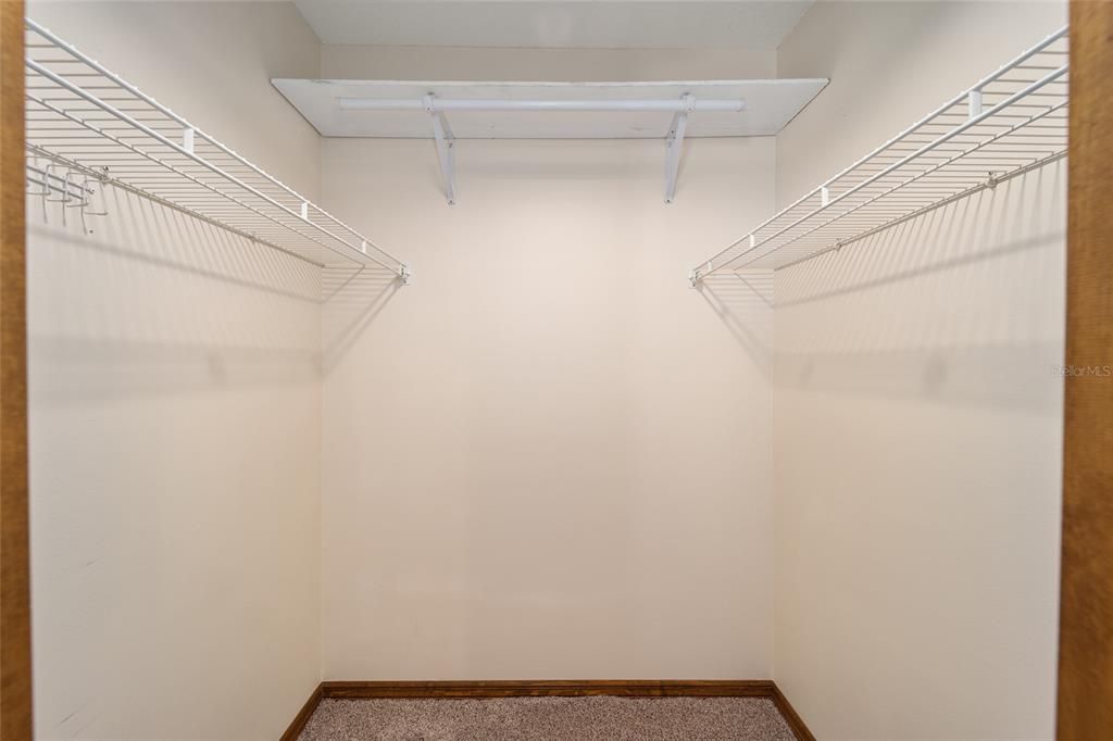 Both bedrooms have large walk-in closets